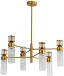Потолочная люстра на штанге Lumion Denver 8276/6 латунь/прозрачный, металл/стекло Е14 6*40W 220V