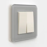 Выключатель двухклавишный проходной (айвори матовый) Werkel W1122062 (a059281)