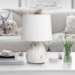 Интерьерная настольная лампа Rivoli Damaris D7037-501 (220V, выключатель)