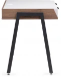 Письменный стол Notta Рокс 116х65х77 белый / дуб делано темный / черный 530838