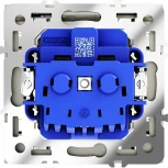 Розетка с заземлением, шторками и крышкой (шелк) Voltum S70 VLS040304