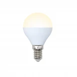 Лампочка светодиодная шар белая E14 9W 3000K Volpe LED-G45-9W/WW/E14/FR/NR