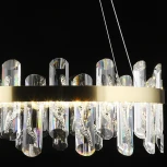 Подвесная люстра хрустальная светодиодная Reluce 02595-0.4-62W LED COP (220V, на тросе)