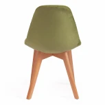 Стул CINDY SOFT (mod. C1021F1) коралловый (HLR 44)/натуральный (вельвет/дерево)