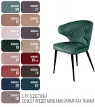 Стул Richard ромб, бархат зелёный 19 Top Concept 77337