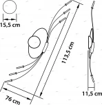Бра Lightstar Ovale 784666