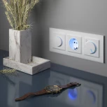 Розетка с подсветкой (белый) Werkel W1171401 (a051125)