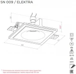Встраиваемый точечный светильник под гипсокартон Stellanova SN 009 (220V)