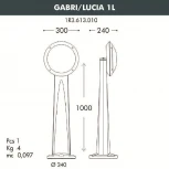 Наземный фонарь Fumagalli Lucia 1R3.613.010.WYE27 (220V, IP66)