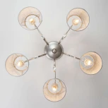 Потолочная люстра Eurosvet Liona 60065/5 серебро (220V, хрусталь Strotskis)