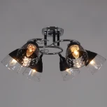 Потолочная люстра на штанге Reluce 70139-3.3-06 CR+BK (220V)