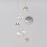 Подвесной светильник каскадный Eurosvet Wonder 50230 LED хром (на проводе)