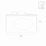 Подсветка для лестниц и ступеней Arte Lamp Invisible A3113AP-1WH