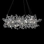 Подвесная люстра Loft It Spark 10101/600 Chrome (220V, на тросе, лепестки)