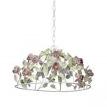 Подвесная люстра Vitaluce V1404/5S (220V, на цепи, цветы, листья, круглые)