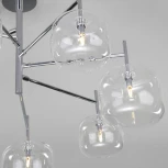 Умная потолочная люстра на штанге Eurosvet Jar 70128/7 хром (220V, шарики)