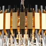 Подвесная люстра Reluce 02144-0.4-05 FGD+BK (220V, хрусталь, на цепи)