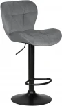 Стул барный DOBRIN BARNY BLACK (серый велюр (MJ9-75)) 5022_BlackBase-LM BLACK, цвет сиденья серый (MJ9-75), основания черный