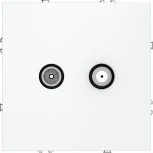 Розетка телевизионнная оконечная TV+SAT (белый матовый) Voltum S70 VLS060402