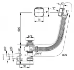 Слив-перелив Ravak X01506 с переливом II