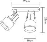 Спот Arte Lamp Lyra A6252PL-2WH (220V, круглые)