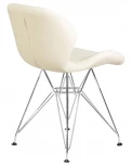 Стул обеденный BUTTERFLY CHROME (ножки хром, цвет кремовый)
