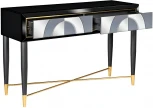 Консольный стол Garda Decor KFG122 (Черный,Золото/Черный,Золото)