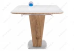 Стол на тумбе Woodville Петир 160 белый / дуб монтана 462108
