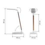 Офисная настольная лампа Эра NLED-460-14W-W-G