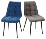 Стул CHIC-Q синий #29, велюр / черный каркас 4 шт/ 1 к
