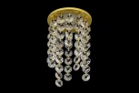Встраиваемый светильник хрустальный Dio D'Arte Osimo Gold GU10.5.14.8.724 G