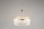 Подвесная люстра Borno OML-66013-08 (220V, хрусталь, на цепи)