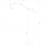 Торшер Arte Lamp Braccio A2054PN-1AB