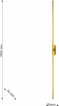 Бра линейное светодиодное Favourite REED 3001-3W