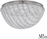 Потолочная люстра светодиодная с пультом APL LED Sicilia SH501.2.50.M.LED-DIM.Ni (220V, хрусталь, круглые)