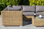 Трансформирующаяся лаунж-зона из искусственного ротанга (гиацинт), цвет соломенный 4SIS Лунго LS5O1T1-7-SET TW
