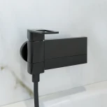 Смеситель IDDIS Slide SLIBL00i02WA для ванны с душем, матовый черный