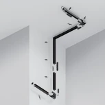 Шинопровод под гипсокартон накладной магнитный черный 2м Maytoni Busbar trunkings Exility TRXM034-412B (48V)