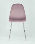 Стул Stool Group Валенсия велюр розовый хромированные ножки УТ000004241