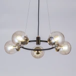 Подвесная люстра Citilux Планета CL105155 (220V, на тросе, шарики, молекулы)