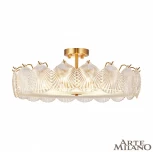 Потолочная люстра на штанге Arte Milano Rim 312009/D600 BS (220V, круглые, ракушка)