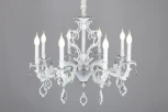 Подвесная люстра Omnilux Senis OML-74713-08 (220V, подвески, на цепи, подсвечник, свеча)