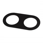 Рамка для двух встраиваемых светильников Novotech Metis, овал, черный