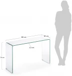 Консольный стол La Forma (ex Julia Grup) Burano (Прозрачный/ Стекло)