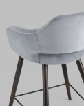 Стул полубарный Stool Group Саймон велюр серый УТ000025169