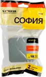 Выключатель одноклавишный (серебро) Stekker София 49295