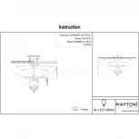 Подвесная люстра Maytoni Palace DIA890-CL-34-G