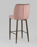 Стул полубарный Stool Group Лоренс велюр пыльно-розовый УТ000008857