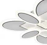 Потолочная люстра светодиодная Escada Dune 85Вт, с ПДУ металл/акрил, белый/чёрный (регулировка яркости, 220V)