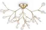 Потолочная люстра на штанге Florencia FR5049CL-36G Freya (220V, лепестки, ветки)